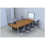 mesa de reunião corporativa preço Pirapora