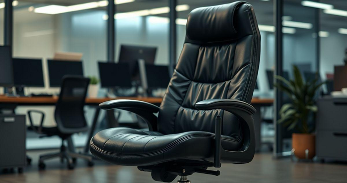 Cadeira grande para escritório que equilibra conforto e estilo Cadeira grande para escritório que equilibra conforto e estilo