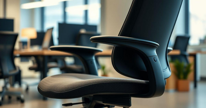 Cadeira giratória com braço ideal para conforto e ergonomia Cadeira giratória com braço ideal para conforto e ergonomia