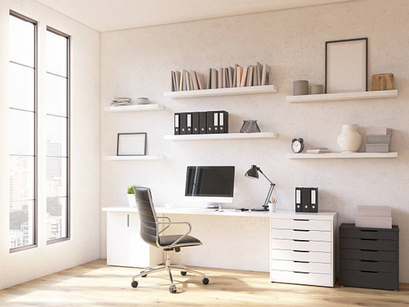Mesa para Escritório Diretor Frutal - Mesa de Escritório Simples para Home Office