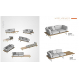 mobiliário para área externa sofás valores Passos